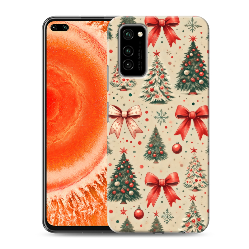 Силиконовый чехол на Huawei Honor View 30 Pro с принтом Новый год Силиконовый чехол на Huawei Honor View 30 Pro с принтом Новый год