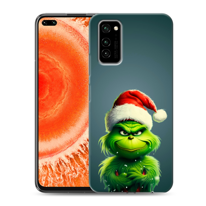 Силиконовый чехол на Huawei Honor View 30 Pro с принтом Новый год Силиконовый чехол на Huawei Honor View 30 Pro с принтом Новый год