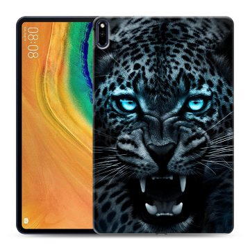 Силиконовый чехол на планшета Huawei MatePad Pro с принтом Темный леопард Силиконовый чехол на планшета Huawei MatePad Pro с принтом Темный леопард