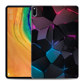 Силиконовый чехол на планшета Huawei MatePad Pro с принтом Геометрия неона Силиконовый чехол на планшета Huawei MatePad Pro с принтом Геометрия неона