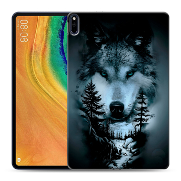 Силиконовый чехол на планшета Huawei MatePad Pro с принтом Лесной волк Силиконовый чехол на планшета Huawei MatePad Pro с принтом Лесной волк