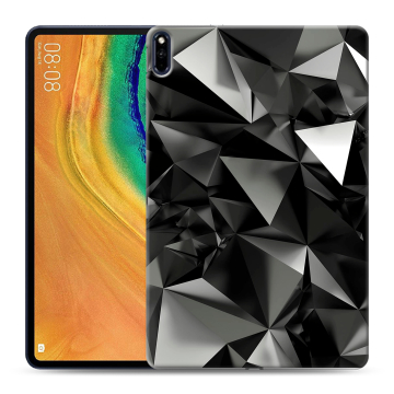 Силиконовый чехол на планшета Huawei MatePad Pro с принтом Черные кристаллы Силиконовый чехол на планшета Huawei MatePad Pro с принтом Черные кристаллы