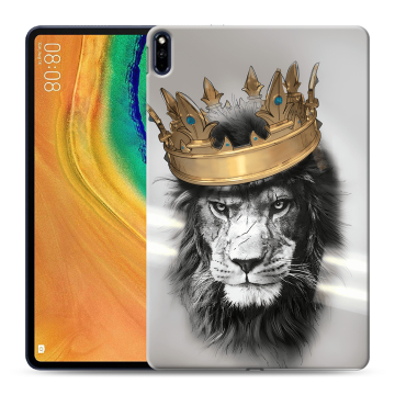 Силиконовый чехол на планшета Huawei MatePad Pro с принтом Лев с короной Силиконовый чехол на планшета Huawei MatePad Pro с принтом Лев с короной