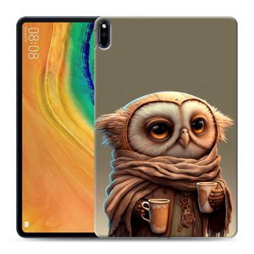 Силиконовый чехол на планшета Huawei MatePad Pro с принтом Сова Силиконовый чехол на планшета Huawei MatePad Pro с принтом Сова