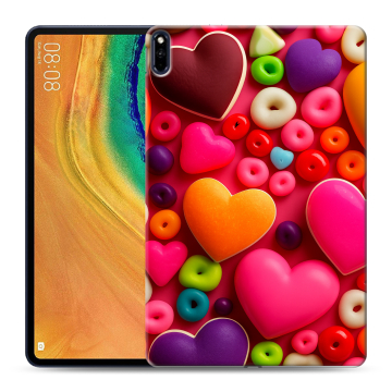 Силиконовый чехол на планшета Huawei MatePad Pro с принтом Сердечки Силиконовый чехол на планшета Huawei MatePad Pro с принтом Сердечки