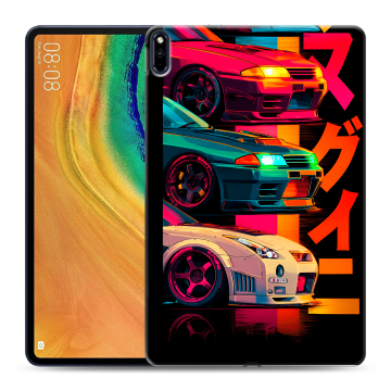 Силиконовый чехол на Huawei MatePad Pro с принтом Гоночные машины Силиконовый чехол на Huawei MatePad Pro с принтом Гоночные машины
