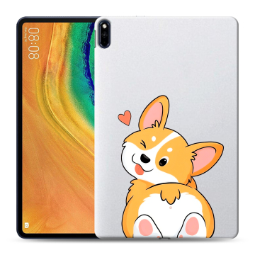 Силиконовый чехол на Huawei MatePad Pro с принтом Корги Силиконовый чехол на Huawei MatePad Pro с принтом Корги