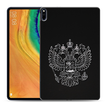Силиконовый чехол на Huawei MatePad Pro с принтом Герб России