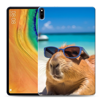 Силиконовый чехол на Huawei MatePad Pro с принтом Капибара Силиконовый чехол на Huawei MatePad Pro с принтом Капибара