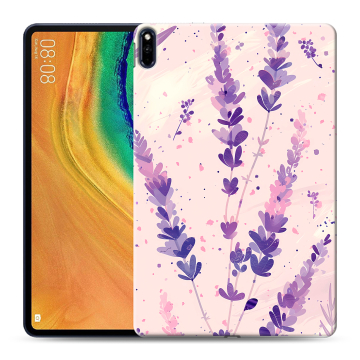 Силиконовый чехол на Huawei MatePad Pro с принтом цветы лаванда Силиконовый чехол на Huawei MatePad Pro с принтом цветы лаванда