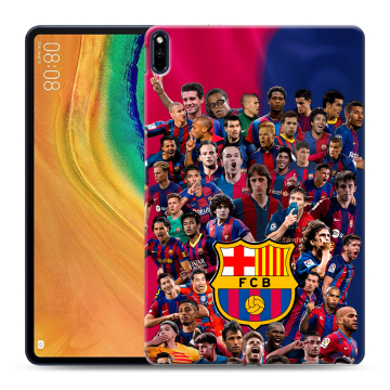 Силиконовый чехол на Huawei MatePad Pro с принтом Барселона Barcelona