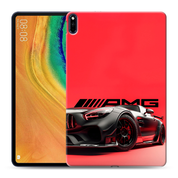 Силиконовый чехол на Huawei MatePad Pro с принтом Мерседес Mercedes AMG