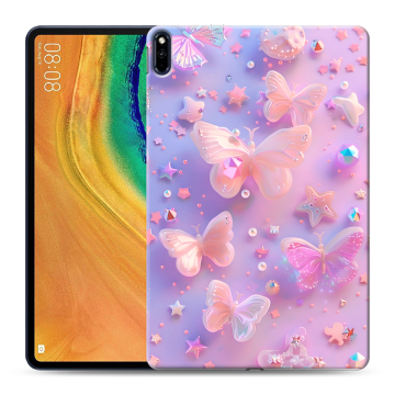 Силиконовый чехол на Huawei MatePad Pro с принтом Бабочки