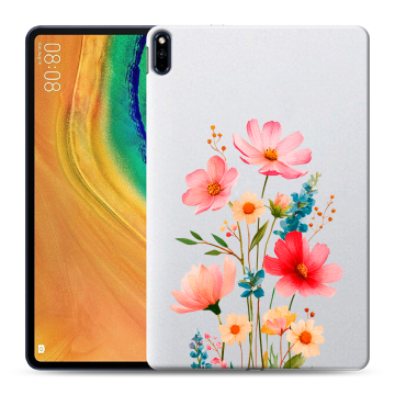 Силиконовый чехол на Huawei MatePad Pro с принтом Цветы