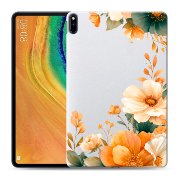 Силиконовый чехол на Huawei MatePad Pro с принтом Цветы принт