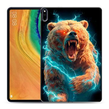 Силиконовый чехол на Huawei MatePad Pro с принтом Медведь