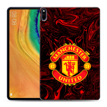 Силиконовый чехол на Huawei MatePad Pro с принтом Manchester United