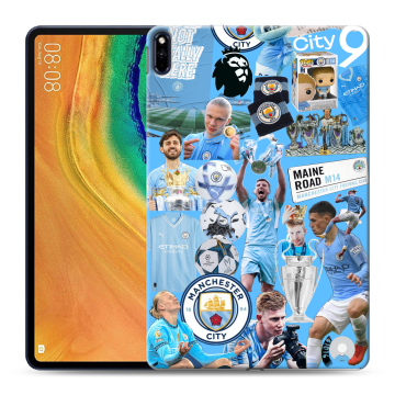 Силиконовый чехол на Huawei MatePad Pro с принтом Man City Манчестер Сити