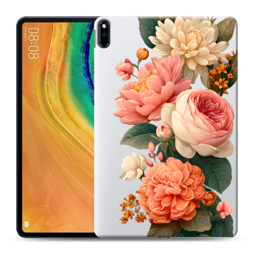 Силиконовый чехол на Huawei MatePad Pro с принтом цветы