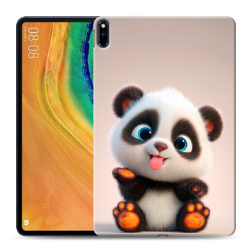 Силиконовый чехол на Huawei MatePad Pro с принтом милая панда Силиконовый чехол на Huawei MatePad Pro с принтом милая панда