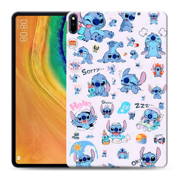 Силиконовый чехол на Huawei MatePad Pro с принтом Лило и Стич