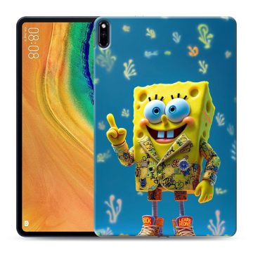 Силиконовый чехол на Huawei MatePad Pro с принтом Спанч боб Спанчбоб Силиконовый чехол на Huawei MatePad Pro с принтом Спанч боб Спанчбоб