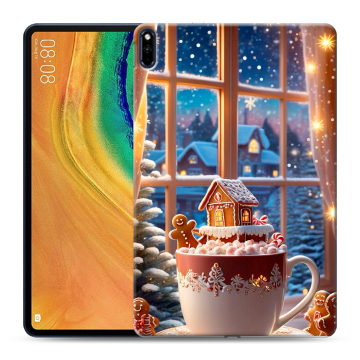 Силиконовый чехол на Huawei MatePad Pro с принтом Новый год