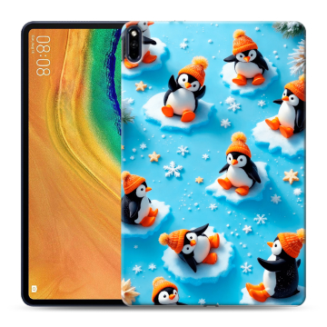 Силиконовый чехол на Huawei MatePad Pro с принтом Новый год