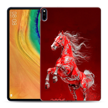 Силиконовый чехол на Huawei MatePad Pro с принтом Новый год