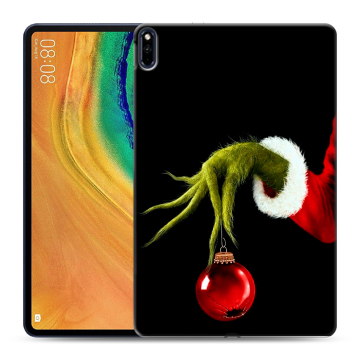 Силиконовый чехол на Huawei MatePad Pro с принтом Новый год Гринч
