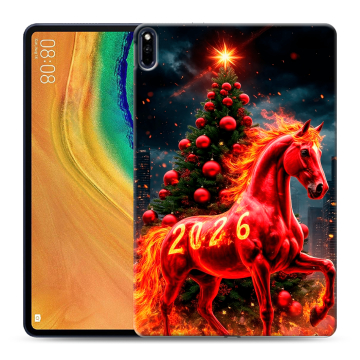 Силиконовый чехол на Huawei MatePad Pro с принтом Новый год