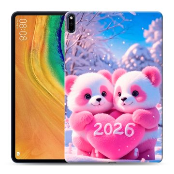 Силиконовый чехол на Huawei MatePad Pro с принтом Новый год