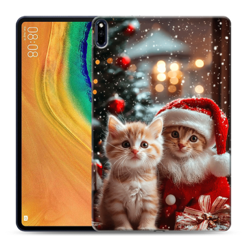 Силиконовый чехол на Huawei MatePad Pro с принтом Новый год