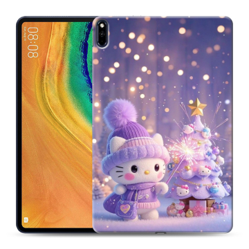Силиконовый чехол на Huawei MatePad Pro с принтом Новый год