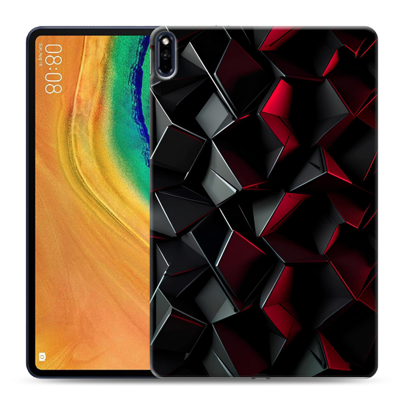 Силиконовый чехол на Huawei MatePad Pro с принтом Абстракция Силиконовый чехол на Huawei MatePad Pro с принтом Абстракция