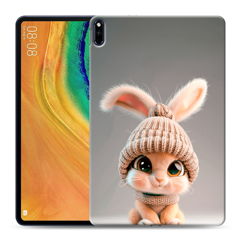 Силиконовый противоударный чехол на Huawei MatePad Pro с принтом Кролик Силиконовый противоударный чехол на Huawei MatePad Pro с принтом Кролик
