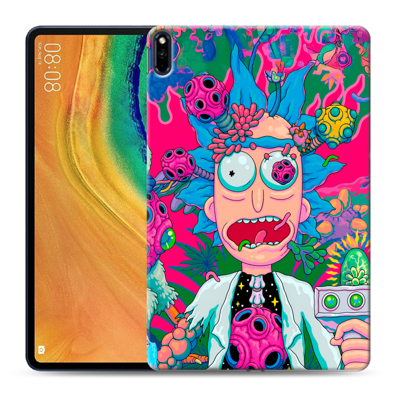 Силиконовый противоударный чехол на Huawei MatePad Pro с принтом Рик и Морти Rick Morty Силиконовый противоударный чехол на Huawei MatePad Pro с принтом Рик и Морти Rick Morty