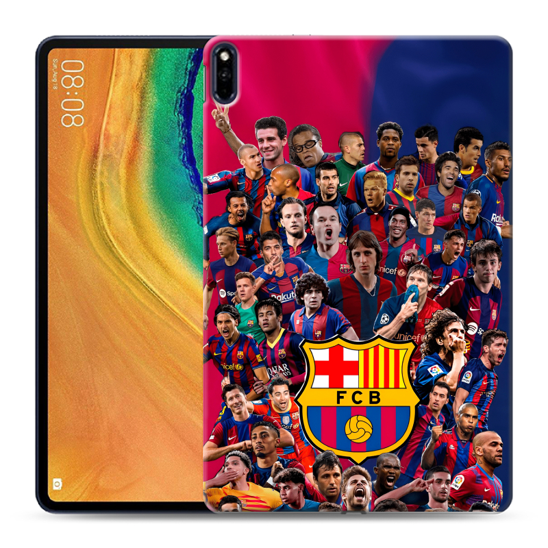 Силиконовый противоударный чехол на Huawei MatePad Pro с принтом Барселона Barcelona Силиконовый противоударный чехол на Huawei MatePad Pro с принтом Барселона Barcelona