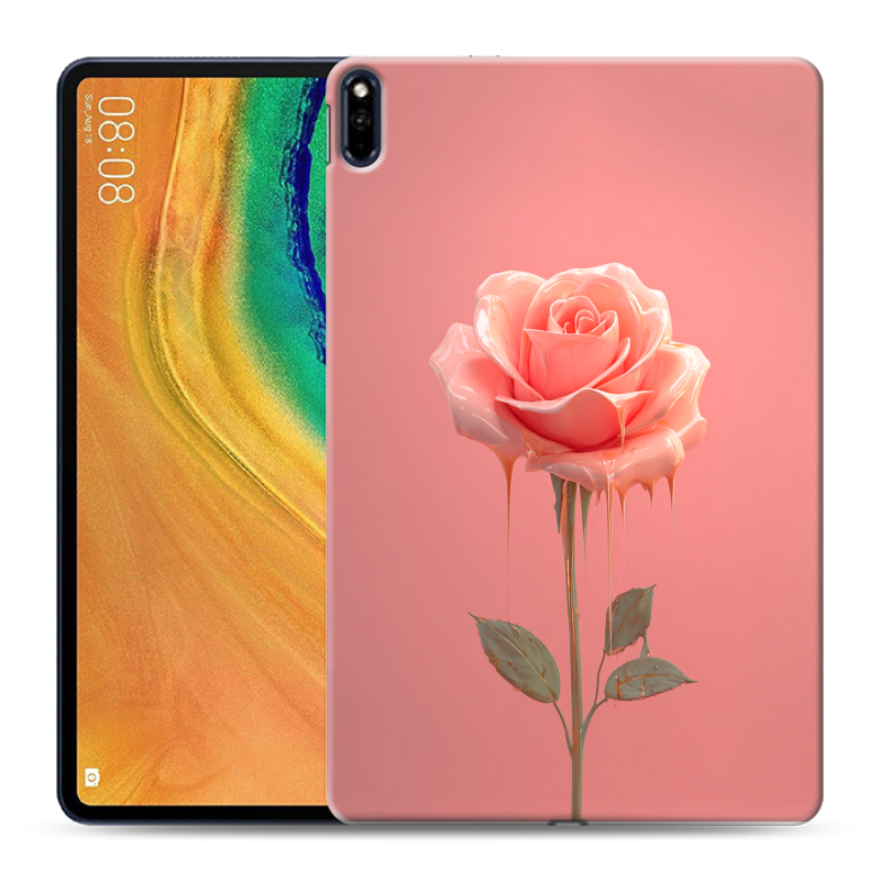 Силиконовый чехол на Huawei MatePad Pro с принтом Розовая роза Силиконовый чехол на Huawei MatePad Pro с принтом Розовая роза