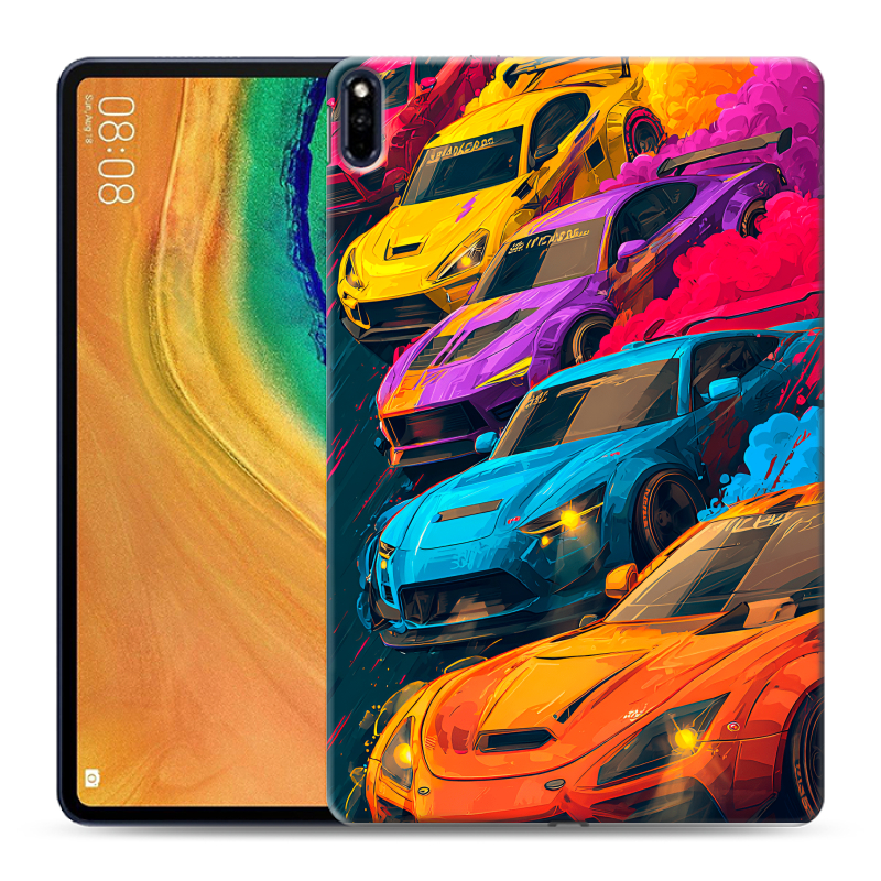 Силиконовый чехол на Huawei MatePad Pro с принтом Тачки Силиконовый чехол на Huawei MatePad Pro с принтом Тачки
