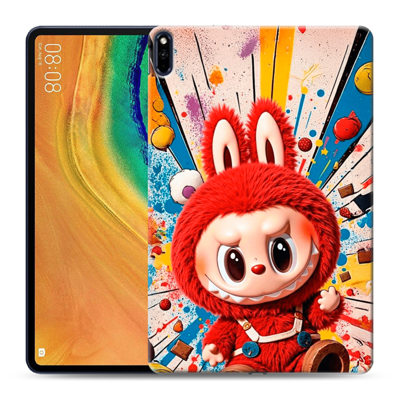 Силиконовый противоударный чехол на Huawei MatePad Pro с принтом Labubu Лабубу Силиконовый противоударный чехол на Huawei MatePad Pro с принтом Labubu Лабубу
