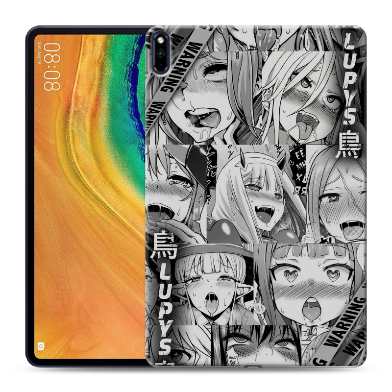 Силиконовый противоударный чехол на Huawei MatePad Pro с принтом Ahegao Ахегао Аниме Силиконовый противоударный чехол на Huawei MatePad Pro с принтом Ahegao Ахегао Аниме
