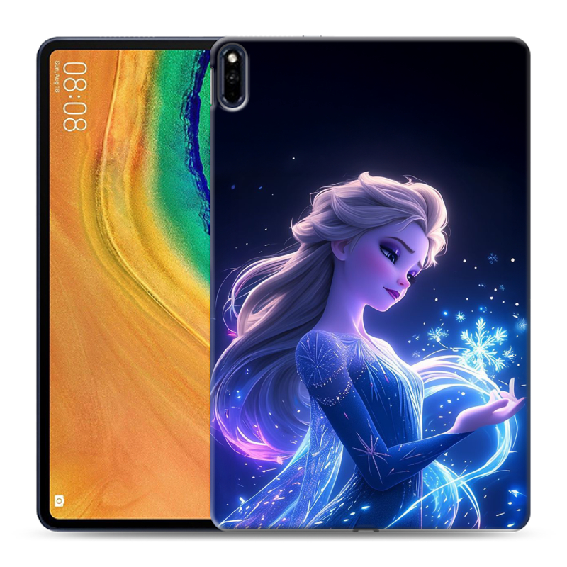Силиконовый противоударный чехол на Huawei MatePad Pro с принтом Холодное сердце Frozen Силиконовый противоударный чехол на Huawei MatePad Pro с принтом Холодное сердце Frozen