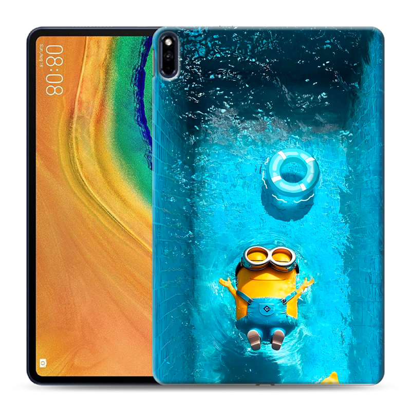 Силиконовый чехол на Huawei MatePad Pro с принтом Миньоны Силиконовый чехол на Huawei MatePad Pro с принтом Миньоны