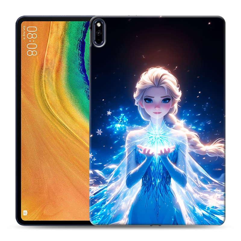Силиконовый противоударный чехол на Huawei MatePad Pro с принтом Холодное сердце Frozen Силиконовый противоударный чехол на Huawei MatePad Pro с принтом Холодное сердце Frozen