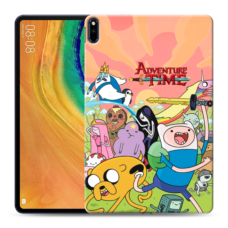 Силиконовый противоударный чехол на Huawei MatePad Pro с принтом Adventure time Время приключений Силиконовый противоударный чехол на Huawei MatePad Pro с принтом Adventure time Время приключений