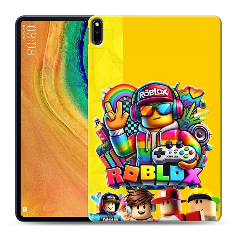 Силиконовый чехол на Huawei MatePad Pro с принтом Roblox Роблокс Силиконовый чехол на Huawei MatePad Pro с принтом Roblox Роблокс