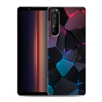 Силиконовый чехол на Sony Xperia 1 II с принтом Геометрия неона Силиконовый чехол на Sony Xperia 1 II с принтом Геометрия неона
