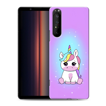 Силиконовый чехол на Sony Xperia 1 II с принтом Единорог Силиконовый чехол на Sony Xperia 1 II с принтом Единорог