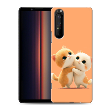 Силиконовый чехол на Sony Xperia 1 II с принтом Милые котики Силиконовый чехол на Sony Xperia 1 II с принтом Милые котики